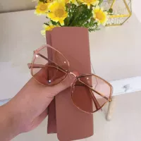 【718-Sunglasses】 Золотая рама порошок шампанского