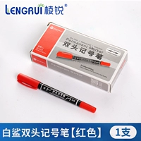 Маркер двусторонний White Shark красный (одна штука)