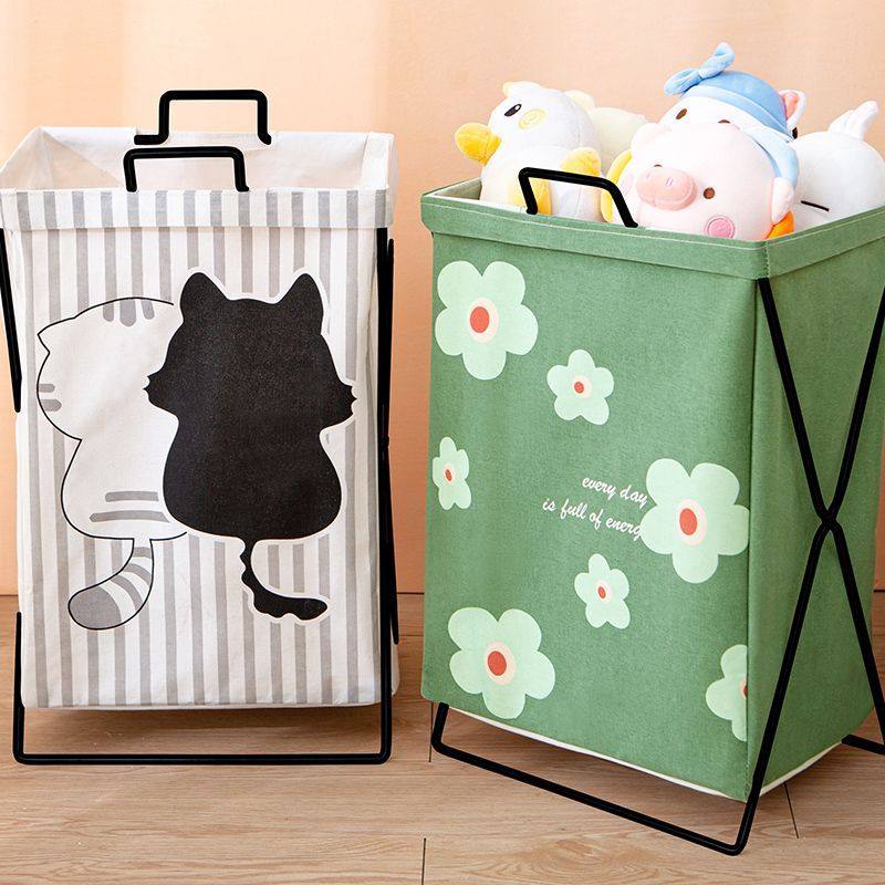 Dirty Clothes Basket, Foldable Household Storage Bin for Clothes and Toys, Yoga Mat Storage Rack, Dirty Clothes Hamper, Dormitory Clothes Basket