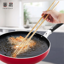 Gold Rush Coins Exchange Anti-Hot Fried Lengthened Chopsticks Hot Pot Bailing Oil Strips Wood Chopsticks Domestic Commercial Plus Coarse
