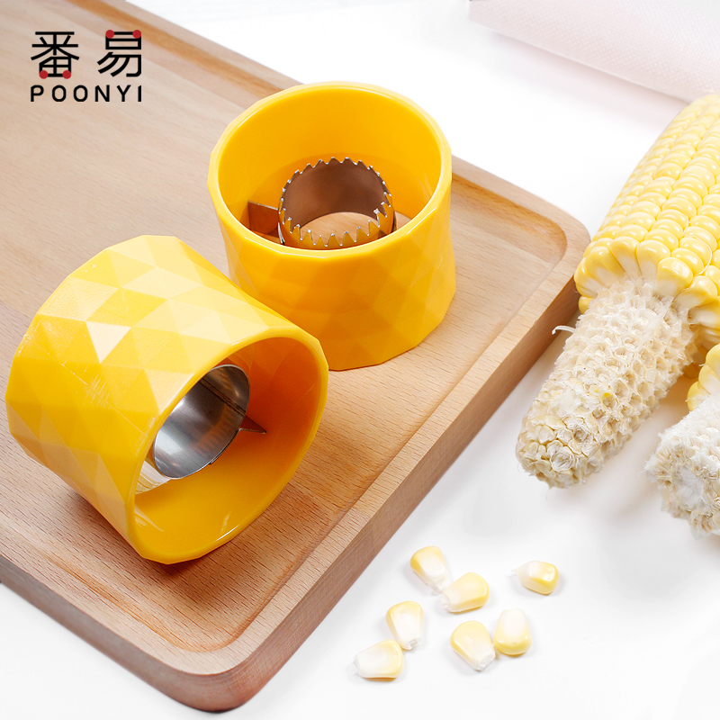 Household corn kernel peeling corn artifact scraper manual small peeling thresher multi-functional corn planing tool
