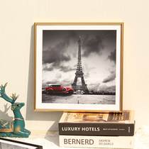 Square thin narrow side minimalist creative aluminum alloy photo frame Arbitrary size framed poster frame hanging wall custom made