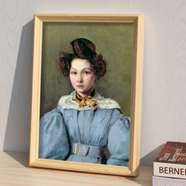 Solid wood oil picture frame outer frame empty frame advertising picture frame poster frame Framed Frame Decorative picture photo frame hanging wall customizable