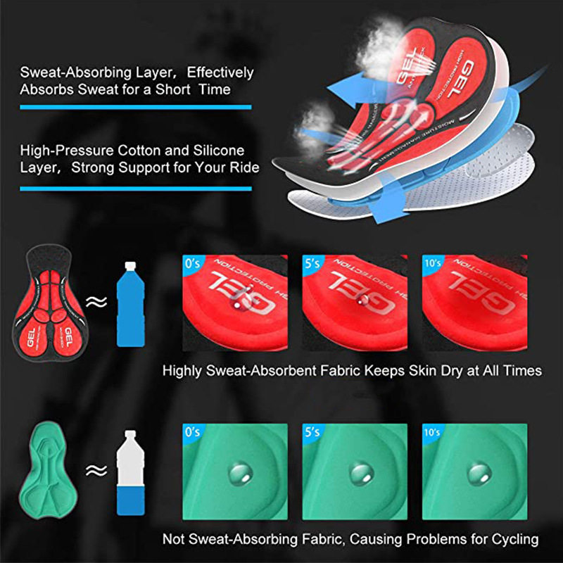 Шорты для велоспорта, штаны, быстросохнущий велосипед, дышащее шоссейное горное джерси 