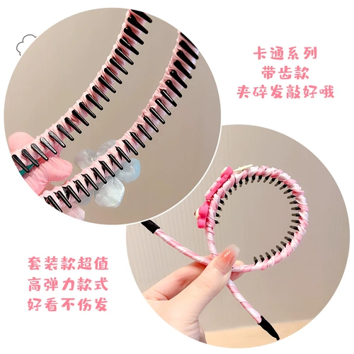 Детский ободок, нескользящие зубчатые шпильки для волос, аксессуар для волос, новая коллекция