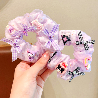 Children's Cartoon Hair Ties 2026 New Style Girls' High Ponytail Hair Bands Little Girls' Non-Damaging Hair Elastics Hair Accessories — 7