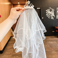 Белая весна маленькие цветочные блестки, утиная вуал.