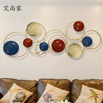 Modern wall light luxury decoration Hotel model room wall hanging living room dining room background wall pendant Metal wall decoration