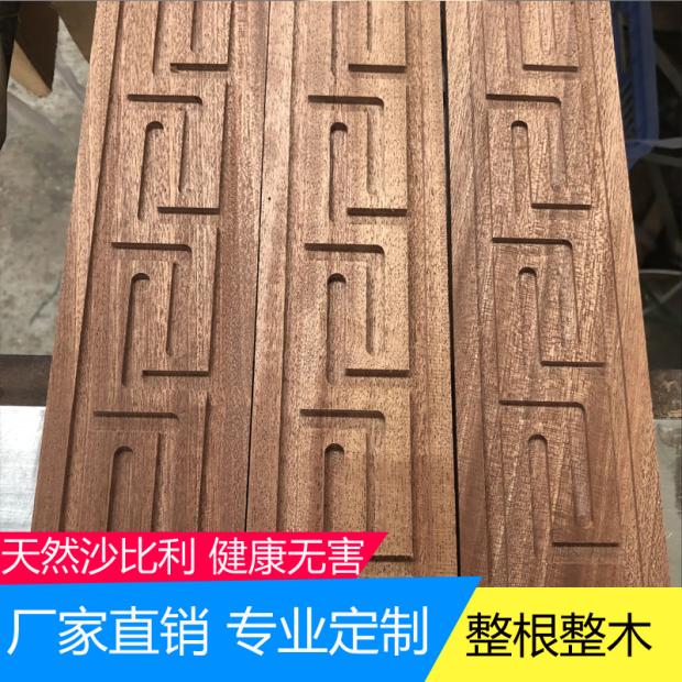 Shabili New Chinese Great Wall Line solid wood Background wall Eurostyle suspension ceiling L Type Yin and Yin angle Line Back to print Decorative Lines