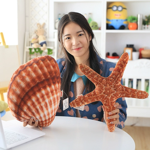 Реалистичная морская плюшевая подушка, игрушка, детская кукла, морская звезда, подарок на день рождения