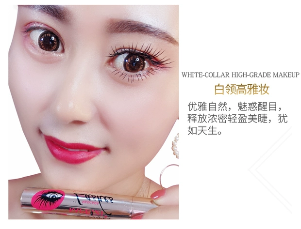 Lắc cùng mạng mascara đỏ nữ tự nhiên dài uốn dày mã hóa lâu trôi không thấm nước không nở - Kem Mascara / Revitalash mascara trong suốt