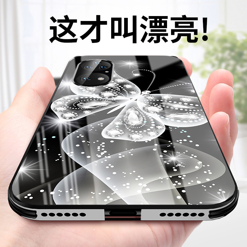 Suitable for Huawei p50pro mobile phone protection shell glass face female section p50 protective sleeve ultra-thin silicone gel full bag anti-fall personality