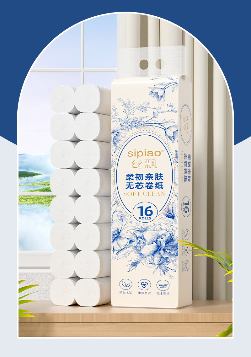 安享好物 安享B级卷纸-丝飘无芯卷纸 国标 
