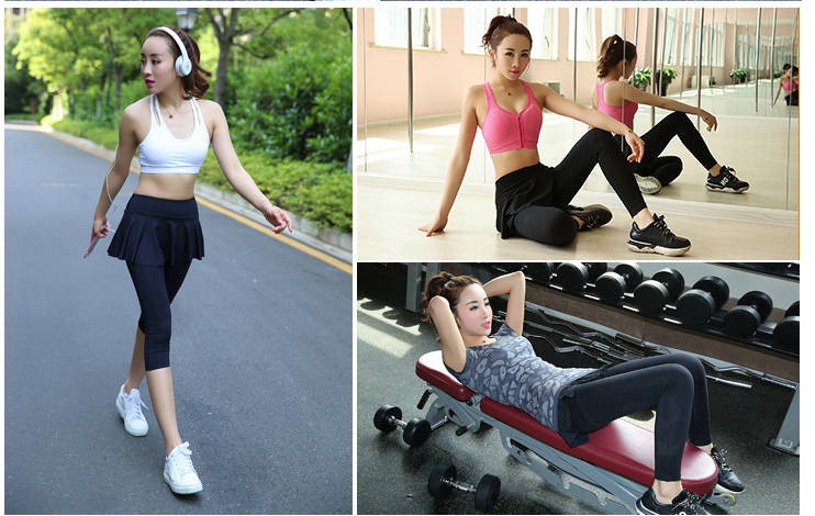 Quần thể thao nữ nhanh khô 9-9 điểm 7 Phần mỏng 7 điểm mỏng là quần áo tập yoga chạy bộ mỏng - Quần áo tập thể hình quần gym