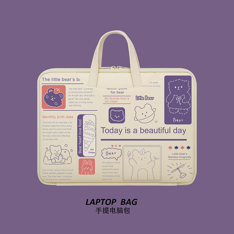 Computer bag handheld Huawei MateBook14 Apple macbook air13 3 looks good pro13 women 15 6 inch Pro16 Lenovo Little New HP Star