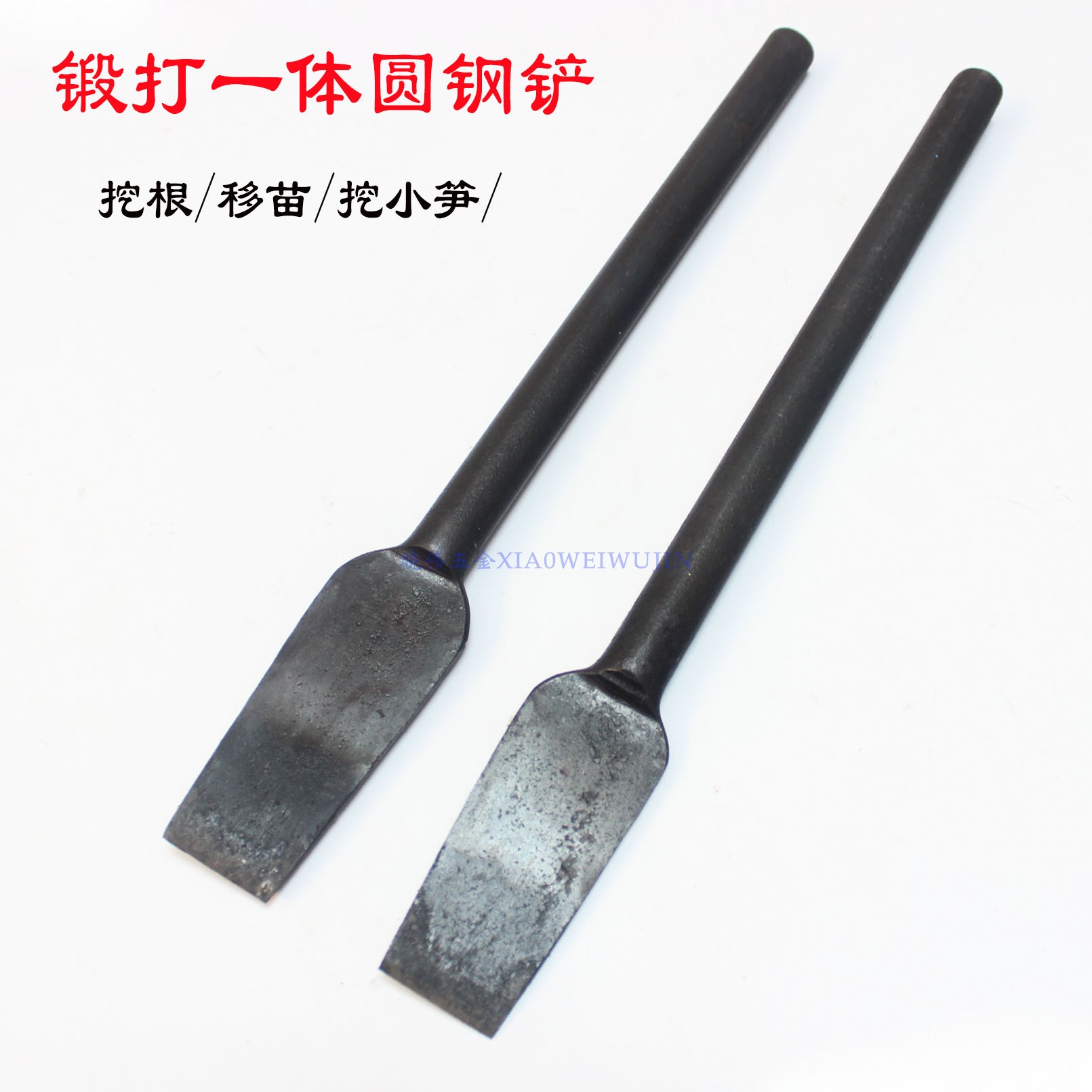 Dig the root small shovel integrally formed and thickened the seedling shovel, plant flower, succulent, transfer seedling shovel, hard soil, root shovel, all steel shovel