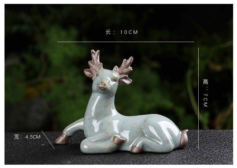 Creative, lovely brother ceramic up small tea pet boutique floret spoil the mythical wild animal tea pot on - board, furnishing articles package mail