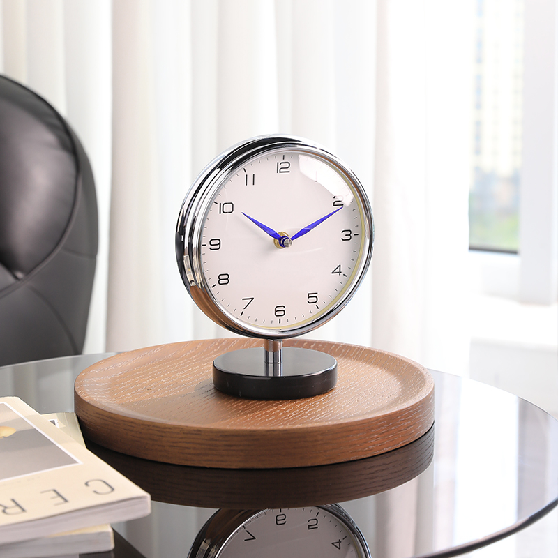 Modern light and luxurious living room Home pendulum clocks American pendulum pieces Desktop clocks 2023 new minimalist sitting-clocks-Taobao