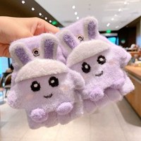 Белая шляпа фиолетовый кролик [6-12 лет]