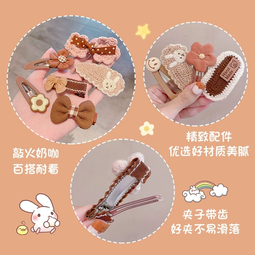 Детская милая заколка для волос, челка, шпильки для волос с бантиком, аксессуар для волос, популярно в интернете