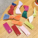 Детский аксессуар для волос с бантиком, заколка для волос, безвредные милые шпильки для волос, не повреждает волосы