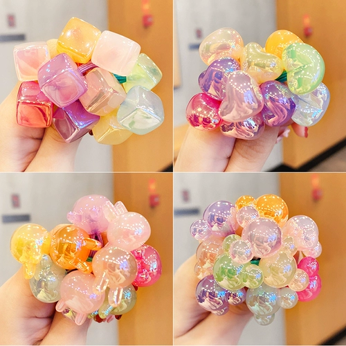 Детская резинка, безвредный аксессуар для волос, милые резиновые кольца, не повреждает волосы, новая коллекция