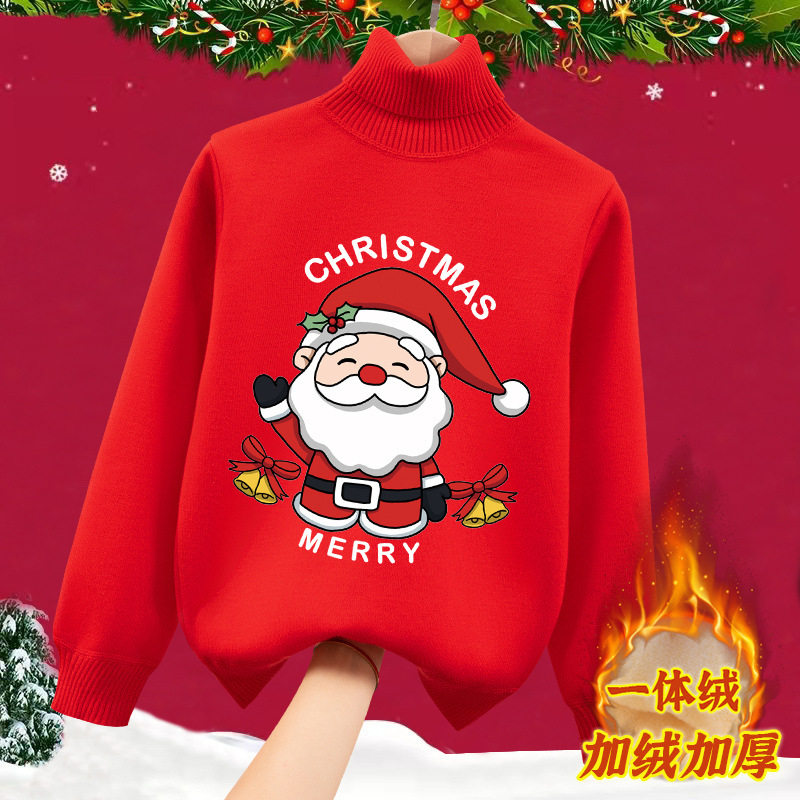 雅鹿 儿童新年加厚打底毛衣 天猫优惠券折后￥39.9包邮（￥59.9-20）110~170码多款可选 加绒款￥49.9