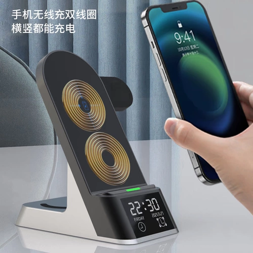 Apple, есть синхронизация с телефоном, умное беспроводное совместимое зарядное устройство, беспроводные часы, наушники, трубка, iphone