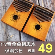 Đàn piano ngón tay cái Kalimba ngón tay 17 giai điệu cho người mới bắt đầu chơi nhạc cụ Thẻ di động L lymphatic sparter - Nhạc cụ phương Tây