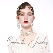 European and American exaggerated punk style metal jewelry personality wide collar large circle hollow pearl earrings nightclub has ear holes