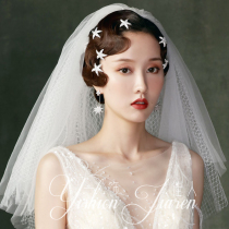 Fashion Bride Starfish Korean version of bride hair hairpin Korean hair U-clip Korean hair jewelry pin headwear shape