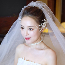 Bride Headwear 2019 New Mori Fairy Flower Side Clamp Korean Princess Simple Wedding Dress Wedding Jewelry