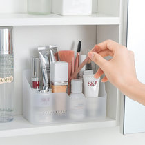 Desktop containing box Cosmetic Box Plastic Frosted with cover Mask Makeup Desk Finishing Box Finishing Box