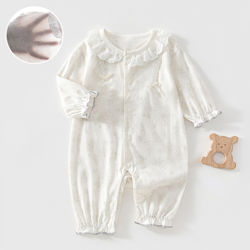 Baby Clothes, Summer Clothes, Thin Pure Cotton Jumpsuits, Stylish Outing Clothes, Baby Girls, Baby Princess Style, Newborns