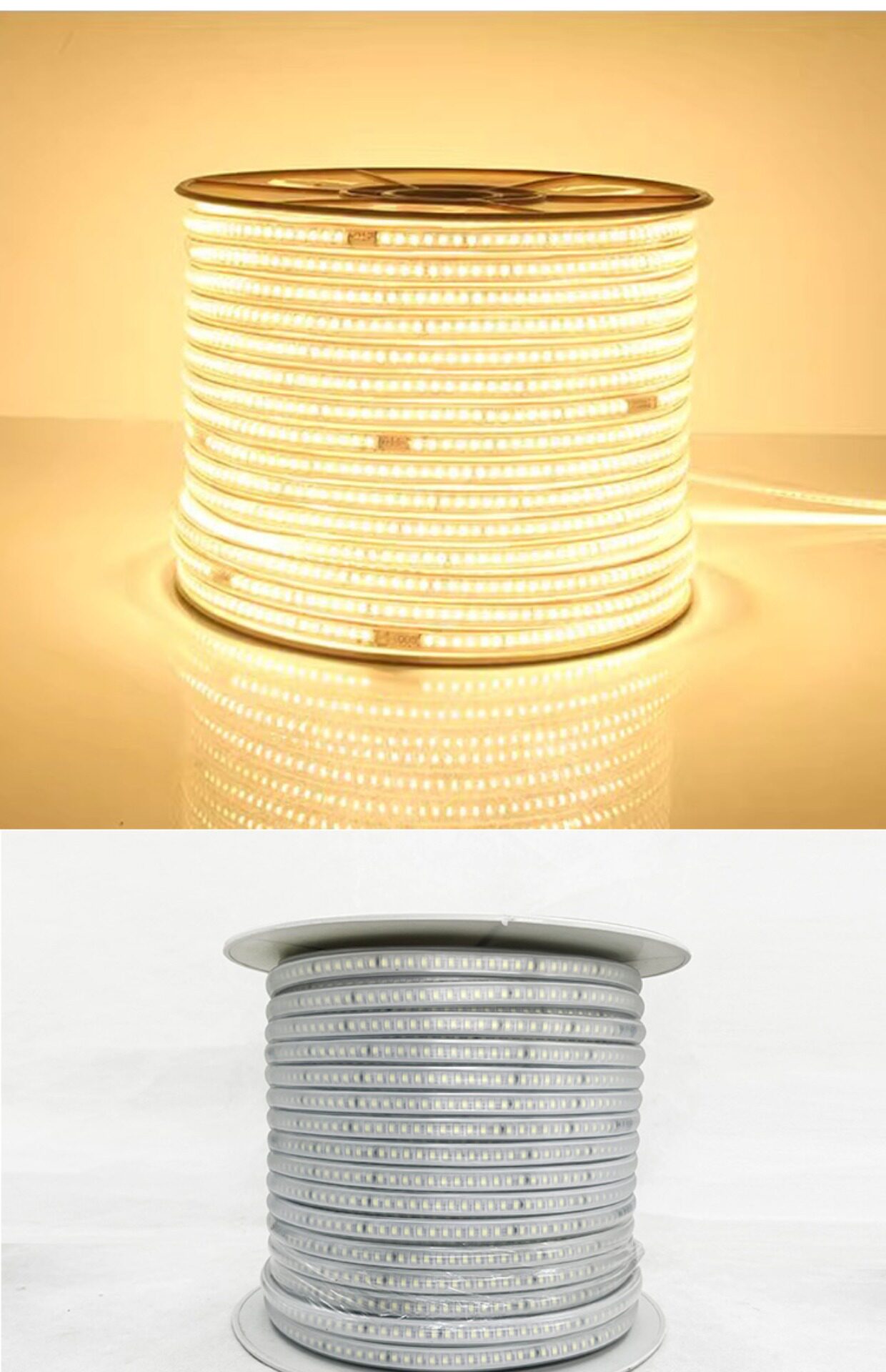 LED şerit 220V açık alan mühendislik aydınlatması su geçirmez dış ortam ışık şeridi hayvan üretimi kule vinç şantiye bodrum 24V36V