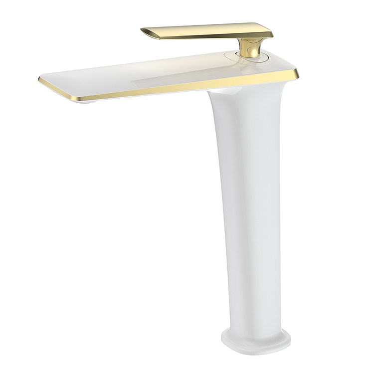 YEFG Factory Basin Faucet Black Powder Room Vanity Bathroom Full Copper Gold Countertop Basin Faucet