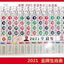 New 2021 wave color card toto ox zodiac table row code table red blue and green wave color comparison table No 1 49