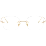 Чистое бессмысленное интернет -знаменитость безрамные очки женская близорукая миопия изменение цвета квадратный золотой проволока небольшие золотые границы просты