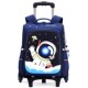 Children's trolley schoolbags, primary school boys, grades 1, 2, 3 to 6, girls climbing stairs to reduce burden, hand-pull trolley box