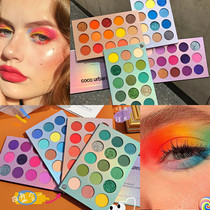 Cos Playing Makeup 60 Color Rotating Eyewear Discs Multicolored Eye Makeup Four All-in-one Matt Stage Makeup Glitter Green Orange Blue Purple