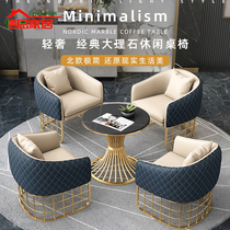 Nordic Wind Light Extravaganza SOFA ROUND TEA TABLE SIMPLE IRON ART SINGLE RECEPTION ROOM FOR THE RECEPTION ROOM HOTEL