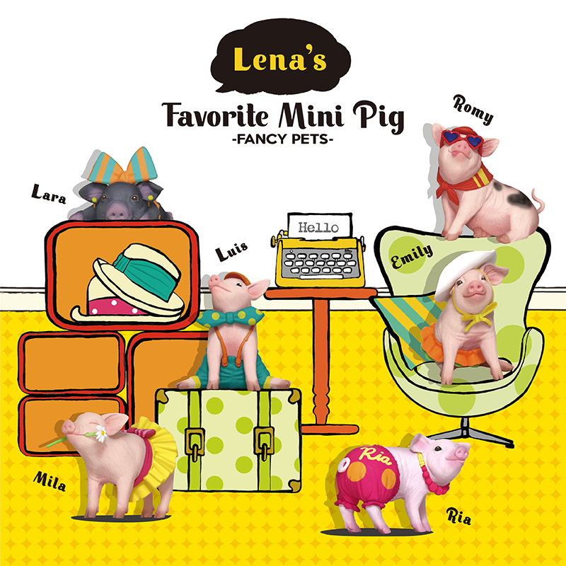 Lena's Mini Pig-FANCY PETS-Japanese fashionable cute mini pig doll ornaments
