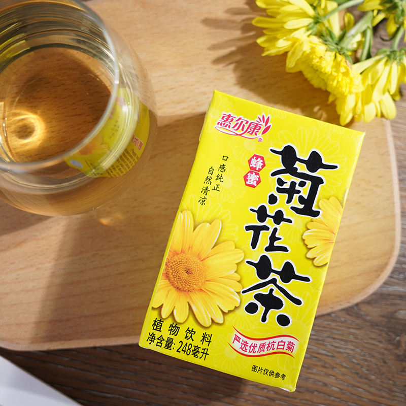 草本清凉去火，惠尔康 蜂蜜菊花茶 248mlx16盒