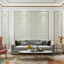 Escher Oriental luxury European living room TV background wallpaper 3d embossed non-woven wallpaper self-adhesive bedroom ab version