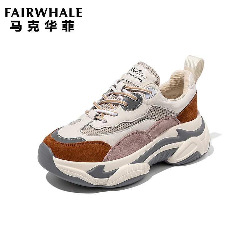Mark Fairwhale 马克华菲 女式 内增高厚底老爹鞋 休闲鞋 天猫优惠券折后￥159包邮（￥359-200）多色可选