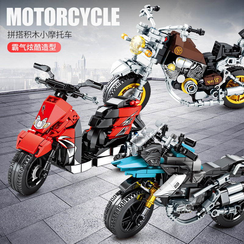 Sembo 701100 - 20 Harley Yamaha Motorcycle Model - Model Yamaha - assembled building block toy parts