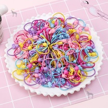 Korean children rubber band tie hair head rope baby Hairband little girl does not hurt hair accessories cartoon trumpet rubber ring