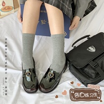 Sue White Exercises Raw-JK Uniform Shoe College Gradient Small Leather Shoes Single Shoes