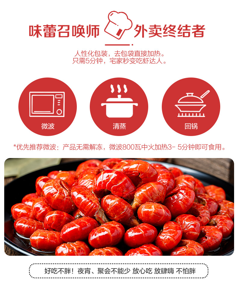 鲜虾液氮锁鲜 CP正大食品 麻辣小龙虾尾 250克*7盒 图5