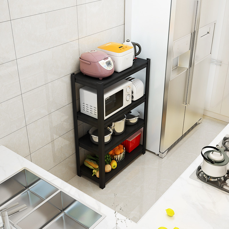 Kitchen shelf landing multi-layer small household appliances cooling cabinet multi-functional microwave oven boiler collection shelf four floors